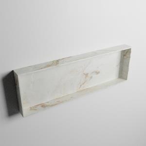 Mondiaz EASY Nis 89,5x29,5cm in solid surface kleur Frappe. 1 vak geschikt voor in- of opbouw