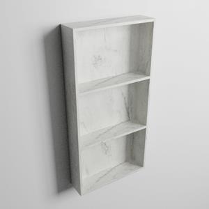 Mondiaz EASY Nis 149,5x29,5cm in solid surface kleur Opalo. 2 vakken geschikt voor in- of opbouw