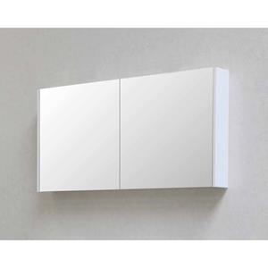 Boss & wessing Spiegelkast BWS Salt 1 Deur 60x60 cm Incl. Planchetten Ice White