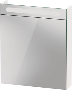 Duravit No.1 spiegelkast met 1 rechtsdraaiende spiegeldeur en 2 glazen planchets 60 x 14,8 x 70 cm, wit