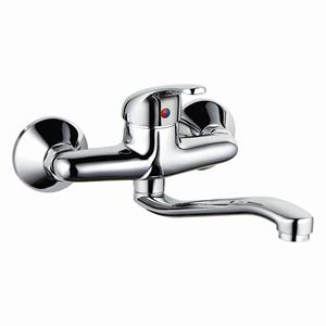 Keukenkraan  Baza voor Wandmontage Waterbesparend Chroom