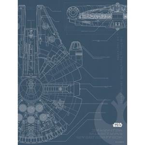 Komar Poster Star Wars Blueprint Falcon
