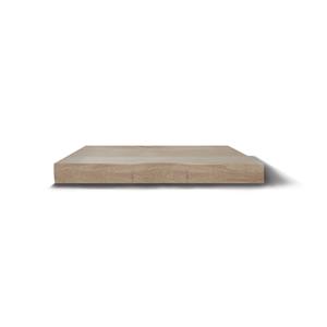 Gliss design Wastafelblad  Massief Hout Rechte Afwerking 60 cm Olie Wit
