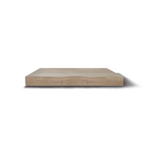 Gliss design Wastafelblad  Massief Hout Rechte Afwerking 60 cm Olie Wit