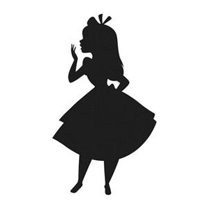 Komar Poster Alice silhouet Hoogte: 40 cm