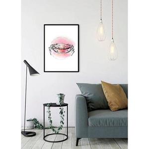 Komar Poster Crab Watercolor Hoogte: 50 cm