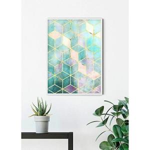 Komar Poster Mozaïek Verde Hoogte: 70 cm
