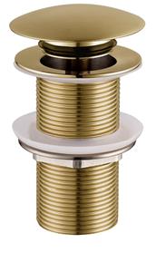 Mueller Gold clickwaste verlengd 5/4 geborsteld messing