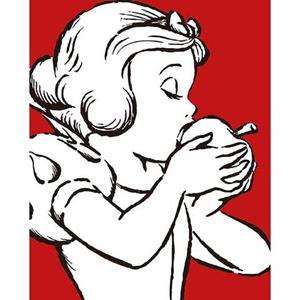 Komar Poster Snow white Apple Bite - red Hoogte: 50 cm