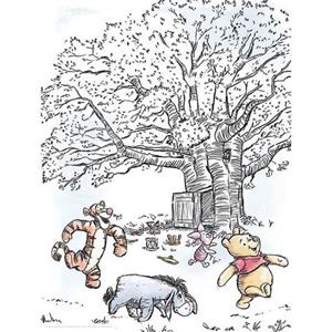 Komar Poster Winnie de Poeh Playground Hoogte: 70 cm