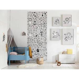 Komar Poster Scribble Bunny Hoogte: 40 cm