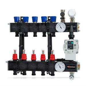 Therminon vloerverwarmingsunit Composiet LTV inregelventielen/flowmeters 3 groeps