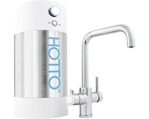 Quadro Kokendwaterkraan RVS met combiboiler 8 liter