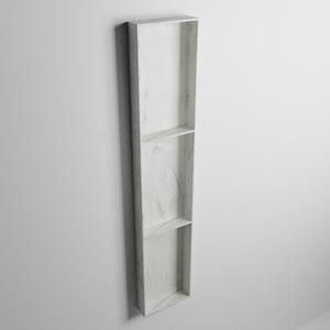 Mondiaz EASY Nis 149,5x29,5cm in solid surface kleur Opalo. 3 vakken geschikt voor in- of opbouw