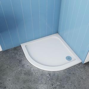 Sanexo Douchebak Wit Daisy Kwartrond 90X90 Polystone (Exclusief Sifon)