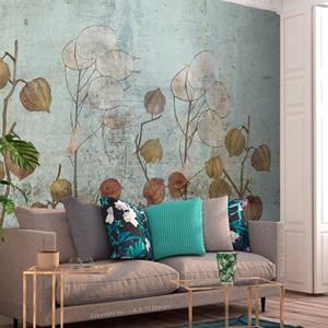 Artgeist Painted Lunaria Vlies Fotobehang
