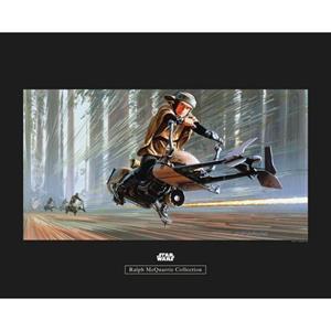 Komar Poster Star Wars Classic RMQ Endor speeder