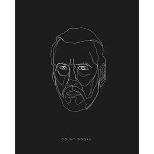 Komar Poster Star Wars Lines dark Side Dooku