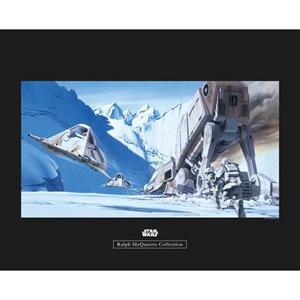 Komar Poster Star Wars Classic RMQ Hoth Battle Snowspeeder