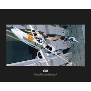 Komar Poster Star Wars Classic RMQ X-Wing vs TIE-Fighter