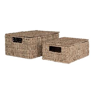 House Nordic Set van 2 opbergmanden Venus zeegras | 