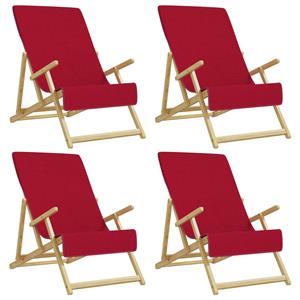VIDAXL Strandtücher Strandtücher 4 Stk. Burgunderrot 60x135 cm Stoff 400 GSM, (4-St)