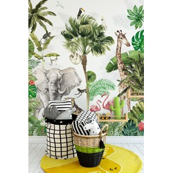 Walloha Kinderkamer jungle safari - Kinderbehang - 194,8 cm x 280 cm - 