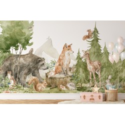 Walloha Bospret - Kinderbehang - 389,6 cm x 280 cm - 