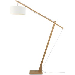 Good&Mojo Vloerlamp Montblanc - Bamboe/Wit - 175x47x207cm