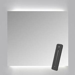 Sanicare Spiegelkast  Qlassics Ambiance 60x60 cm Met Dubbelzijdige Spiegeldeur, LED Verlichting En Afstandsbediening Hoogglans Wit