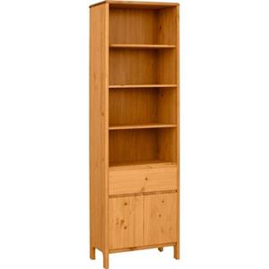 OTTO products Hochschrank Jorrick Breite 60 cm, Massivholz Kiefer mit Bio Öl/Wachs behandelt