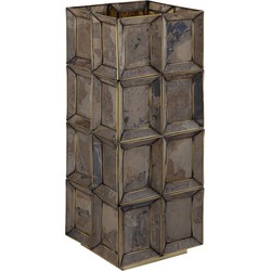 PTMD Collection PTMD Layra Brass stone veneer table lamp antique high