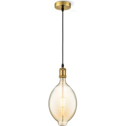 Home Sweet Home hanglamp Vintage Oval - Brons - amber