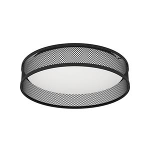 EGLO LED plafondlamp Luppineria gevlochten staal, zwart