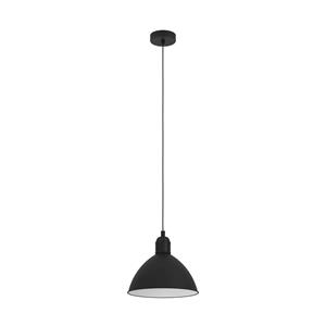 EGLO Vintage-Pendelleuchte Priddy, einflammig, schwarz
