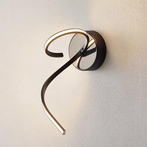 Euluna LED wandlamp Lungo met modern design, zwart