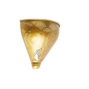 QAZQA Wandlamp maruf, sinbad, zayn - Goud/messing - Oosters - L 25cm