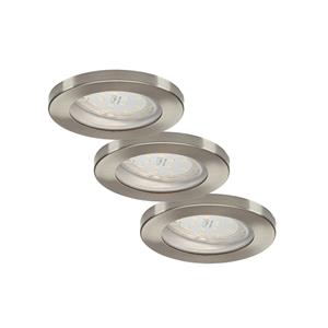 ELC Delfan LED badkamer-inbouwlampen, 3 stuks