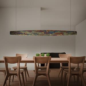Rothfels Persida LED-Hängelampe schlagmetall 148cm