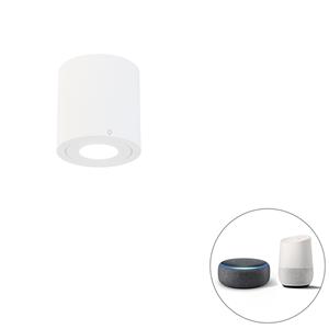 QAZQA Smart badkamer spot wit rond IP44 incl. Wifi GU10 - Capa