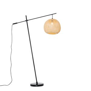 qazqa Oosterse buiten vloerlamp bamboe IP44 - Rafael - Naturel