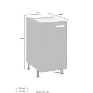 OPTIFIT Unterschrank "Parma", Breite 40 cm