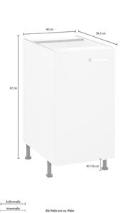 OPTIFIT Unterschrank "Parma", Breite 40 cm