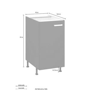 OPTIFIT Onderkast Parma Breedte 40 cm