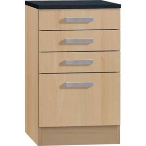 OPTIFIT Unterschrank "Odense 50", 50 cm breit, 50 cm tief, mit 3 Schubkästen und 1 Auszug