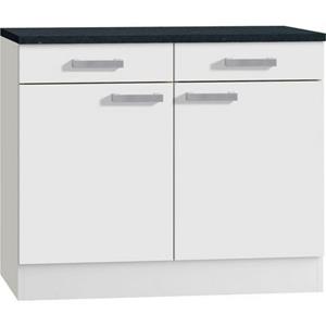 OPTIFIT Unterschrank "Odense 50", 100 cm breit, 50 cm tief, mit 2 Türen und 2 Schubkästen, für Stauraum