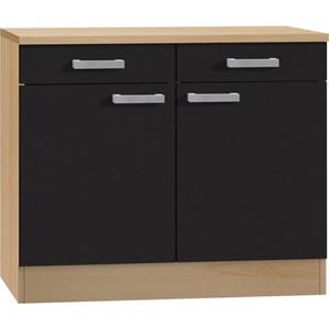 OPTIFIT Unterschrank "Odense 50", 100 cm breit, 50 cm tief, mit 2 Türen und 2 Schubkästen, für Stauraum