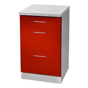 wiho Küchen Unterschrank "Kiel", 50 cm breit, Tiefe 50 cm, mit 2 großen Auszügen und 1 Schublade
