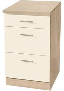 wiho Küchen Unterschrank "Kiel", 50 cm breit, Tiefe 50 cm, mit 2 großen Auszügen und 1 Schublade