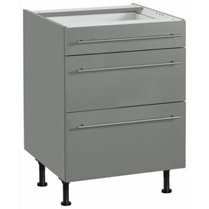 OPTIFIT Unterschrank "Bern", 60 cm breit, mit Schubkasten und 2 Auszügen,höhenverstellbare Füße